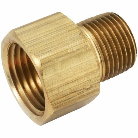 ANDERSON METALS 1/2 In. FPT x 3/8 In. MPT Brass Adapter 756120-0806